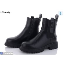 Черевики жіночі на зиму (6 пар р.36-41) чорний  "Trendy"