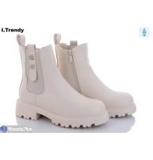Черевики жіночі на зиму (6 пар р.36-41) бежевий  "Trendy"
