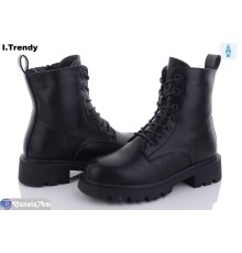 Черевики жіночі на зиму (6 пар р.36-41) чорний  "Trendy"