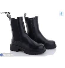 Черевики жіночі на зиму (6 пар р.36-41) чорний  "Trendy"