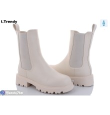 Черевики жіночі на зиму (6 пар р.36-41) бежевий  "Trendy"