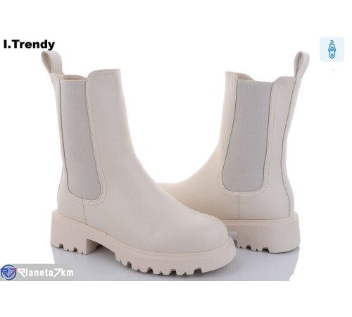 Черевики жіночі на зиму (6 пар р.36-41) бежевий "Trendy" Черевики жіночі на зиму (6 пар р.36-41) бежевий "Trendy"