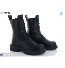Черевики жіночі на зиму (6 пар р.36-41) чорний  "Trendy"