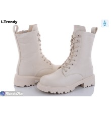 Черевики жіночі на зиму (6 пар р.36-41) бежевий  "Trendy"