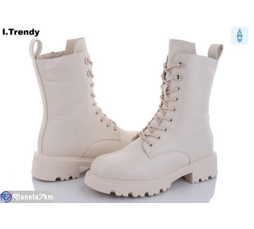 Черевики жіночі на зиму (6 пар р.36-41) бежевий  "Trendy" Черевики жіночі на зиму (6 пар р.36-41) бежевий  "Trendy"