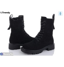 Черевики жіночі на зиму (6 пар р.36-41) чорний  "Trendy"