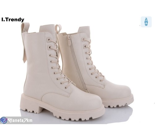 Черевики жіночі на зиму (6 пар р.36-41) бежевий "Trendy" Черевики жіночі на зиму (6 пар р.36-41) бежевий "Trendy"