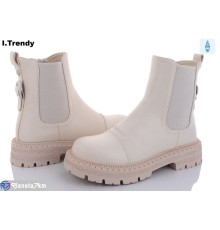 Черевики жіночі на зиму (6 пар р.36-41) бежевий  "Trendy"
