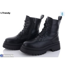 Черевики жіночі на зиму (6 пар р.36-41) чорний  "Trendy"