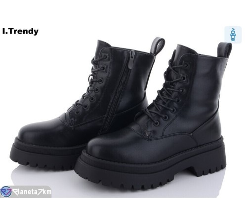 Черевики жіночі на зиму (6 пар р.36-41) чорний "Trendy" Черевики жіночі на зиму (6 пар р.36-41) чорний "Trendy"
