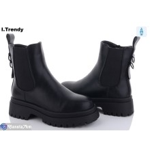 Черевики жіночі на зиму (6 пар р.36-41) чорний  "Trendy"