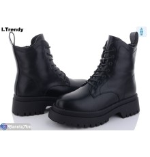 Черевики жіночі на зиму (6 пар р.36-41) чорний  "Trendy"