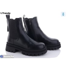 Черевики жіночі на зиму (6 пар р.36-41) чорний  "Trendy"