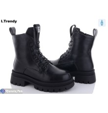 Черевики жіночі на зиму (6 пар р.36-41) чорний  "Trendy"