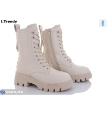 Черевики жіночі на зиму (6 пар р.36-41) бежевий  "Trendy"