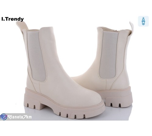 Черевики жіночі на зиму (6 пар р.36-41) бежевий "Trendy" Черевики жіночі на зиму (6 пар р.36-41) бежевий "Trendy"