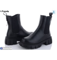 Черевики жіночі на зиму (6 пар р.36-41) чорний  "Trendy"