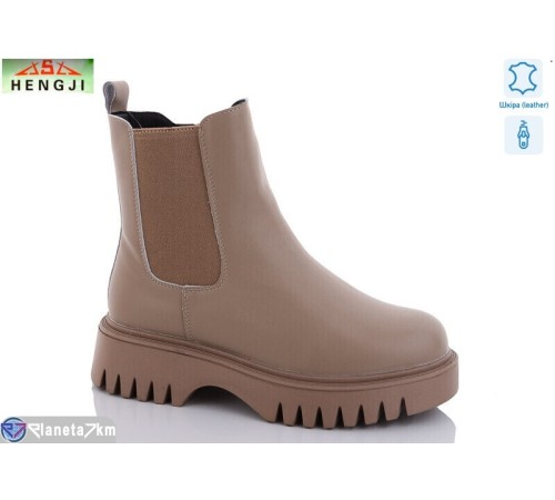 Черевики жіночі на зиму (6 пар р.36-41) коричневий  "HENGJI-ELENA"