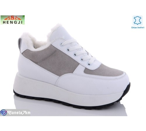 Кросівки жіночі на зиму (8 пар р.36-41) білий  "HENGJI-ELENA"