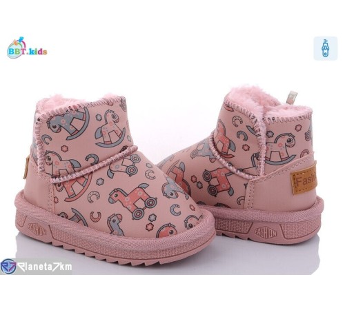 Дитячі Уггі на зиму (8 пар р.21-26) рожевий  "BBT"
