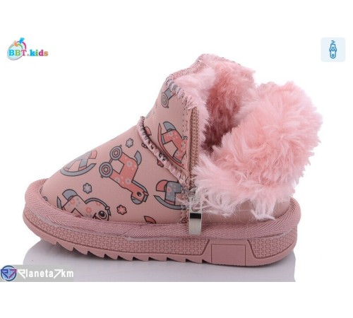 Дитячі Уггі на зиму (8 пар р.21-26) рожевий  "BBT"