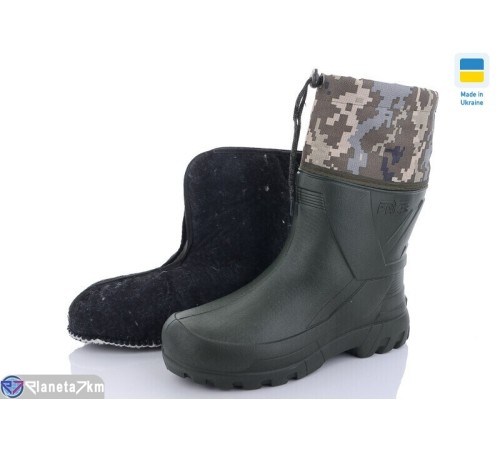 Чоловічі чоботи з піни на зиму (6 пар р.41-45) зелений  "LUCKY"