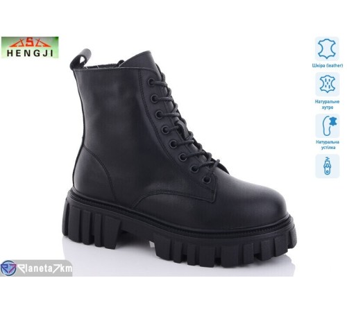 Черевики жіночі на зиму (6 пар р.36-41) чорний  "HENGJI-ELENA"