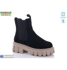 Черевики жіночі на зиму (6 пар р.36-41) чорний  "HENGJI-ELENA"