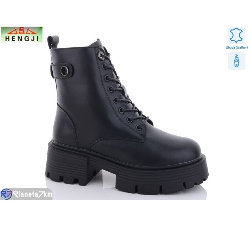 Черевики жіночі на зиму (6 пар р.36-41) чорний  "HENGJI-ELENA"
