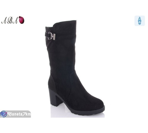 Чоботи жіночі на зиму (6 пар р.36-40) чорний  "Aba"