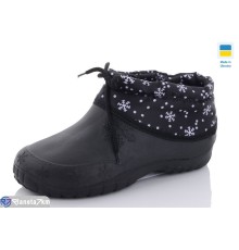 Калоші жіночі на зиму (8 пар р.37-41) чорний  "Gelena"