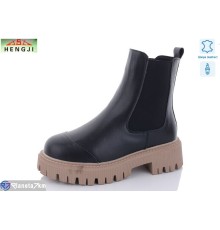 Черевики жіночі на зиму (6 пар р.36-41) чорний  "HENGJI-ELENA"