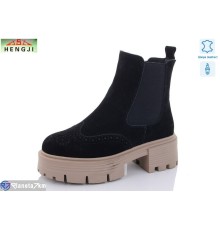 Черевики жіночі на зиму (6 пар р.36-41) чорний  "HENGJI-ELENA"
