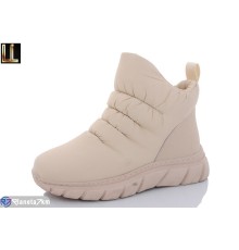 Дутики жіночі на зиму (8 пар р.36-41) бежевий  "Lilin"