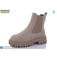 Черевики жіночі на зиму (6 пар р.36-41) бежевий  "HENGJI-ELENA"