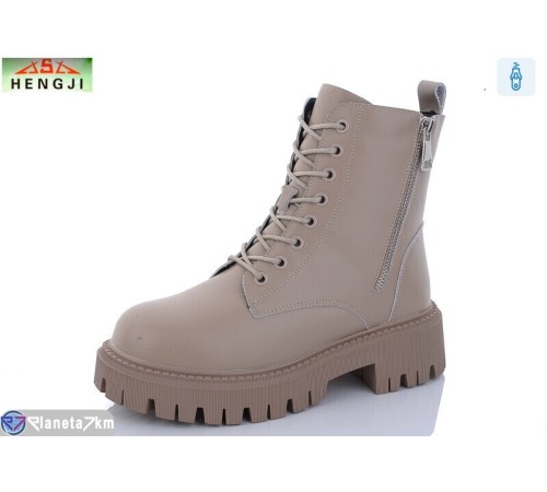Черевики жіночі на зиму (6 пар р.36-41) бежевий  "HENGJI-ELENA"