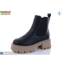 Черевики жіночі на зиму (6 пар р.36-41) чорний  "HENGJI-ELENA"