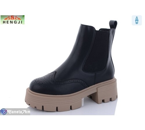 Черевики жіночі на зиму (6 пар р.36-41) чорний  "HENGJI-ELENA"
