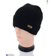 Шапка чоловіча на зиму (5 шт. р.сетка 56-60) чорний  "Angell"