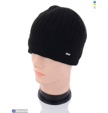 Шапка чоловіча на зиму (5 шт. р.сетка 56-62) чорний  "Angell"
