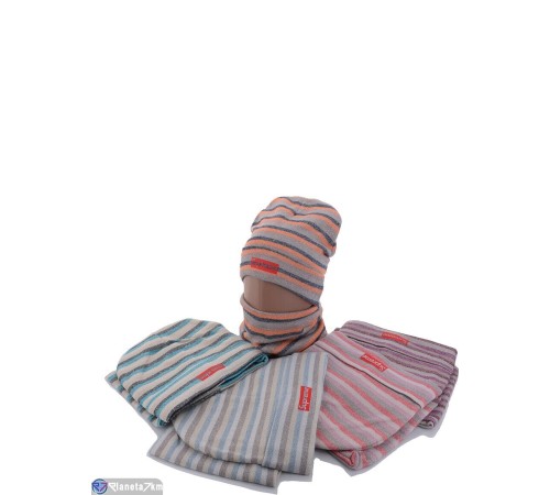 Шапка жіноча на зиму (5 шт. р.сетка 48-50) мікс  "DOMINGO"