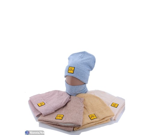 Шапка жіноча на зиму (5 шт. р.сетка 50-54) мікс  "DOMINGO"