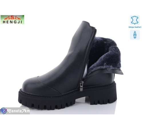 Черевики жіночі на зиму (6 пар р.36-41) чорний  "HENGJI-ELENA"