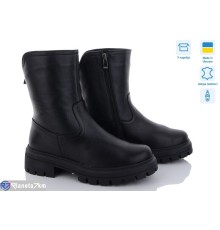 Черевики жіночі на зиму (6 пар р.38-43) чорний  "LISA"