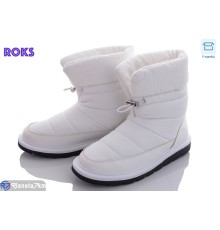 Дутики жіночі на зиму (12 пар р.36-41) білий  "Roks"