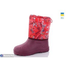 Дитячі чоботи з піни на зиму (8 пар р.30-37) бордовий  "KaPira"