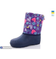 Дитячі чоботи з піни на зиму (8 пар р.30-37) синій  "KaPira"