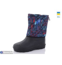 Дитячі чоботи з піни на зиму (8 пар р.30-37) чорний  "KaPira"