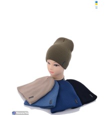 Шапка жіноча на зиму (5 шт. р.сетка 54-58) мікс  "Angell"