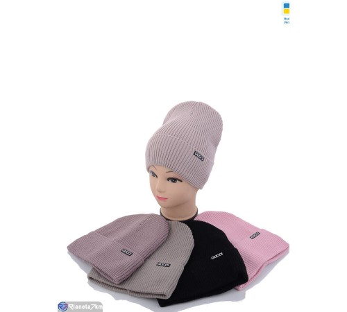 Шапка жіноча на зиму (5 шт. р.сетка 56-60) мікс  "Angell"